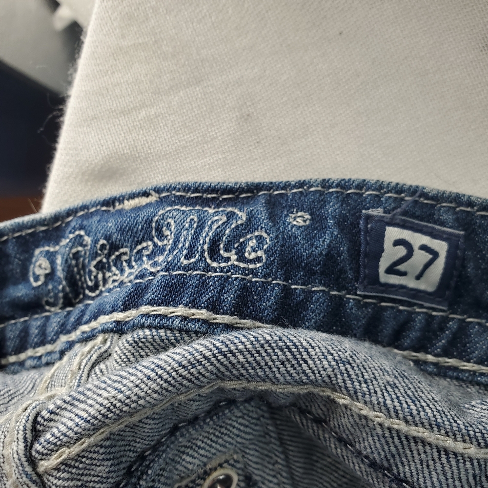 Vintage Miss Me Y2K low rise boot cut jeans 27 - Picture 10 of 15